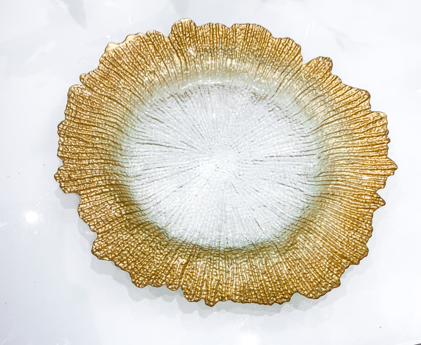 Reef charger plate hire