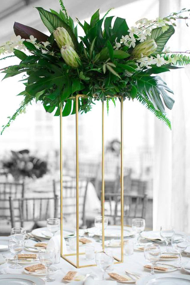 Gold Pedestal Centrepiece hire