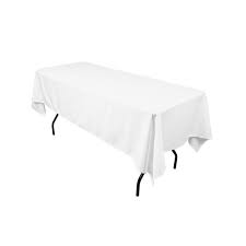 '70 x '108 white table cloth hire