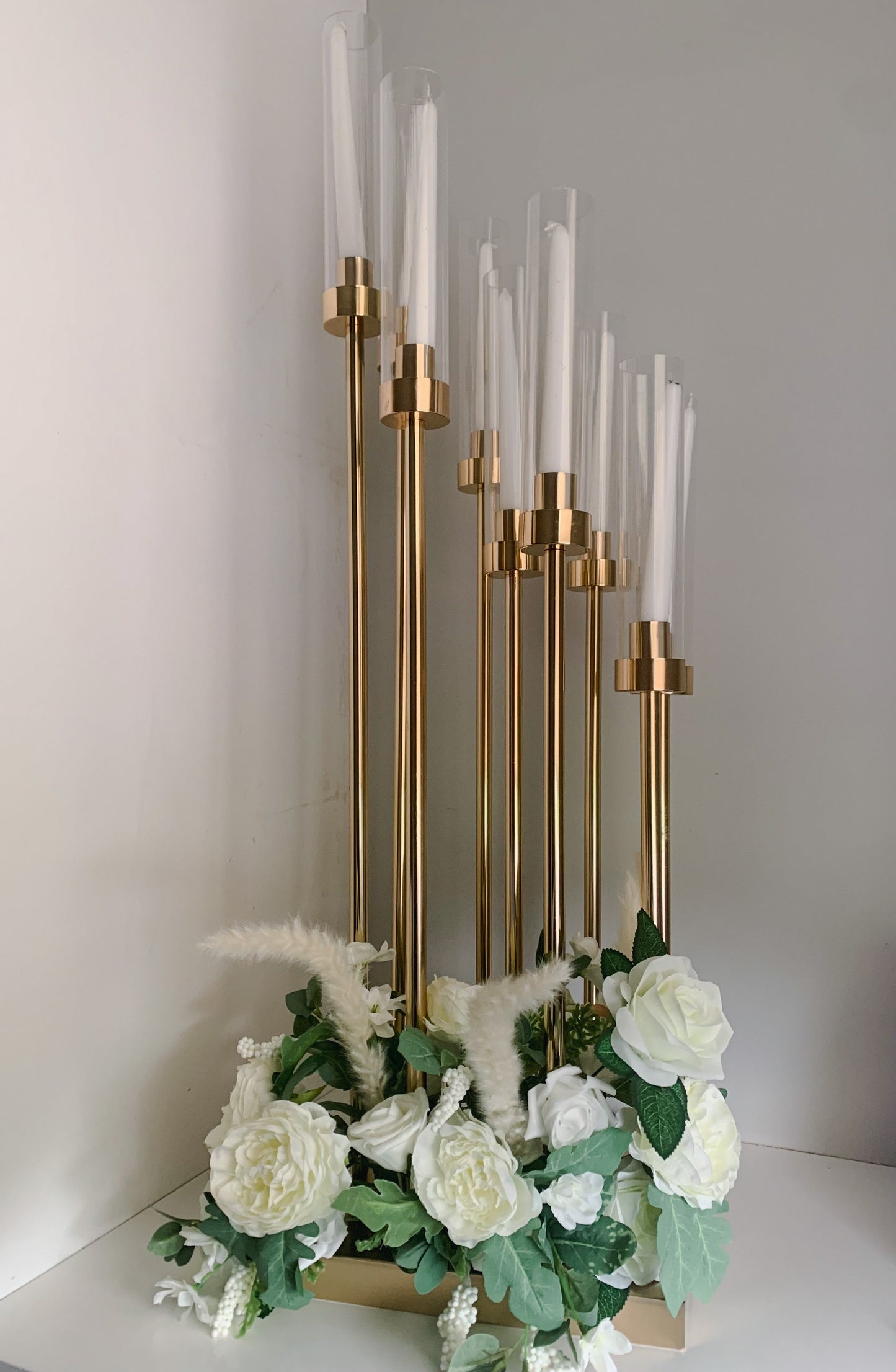 Boho candelabra centrepiece hire