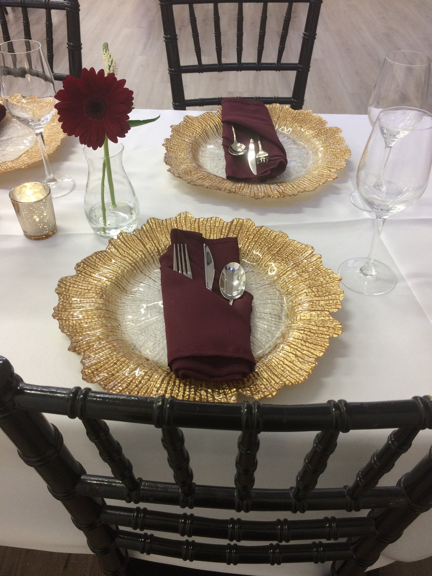 Burgundy Napkin hire