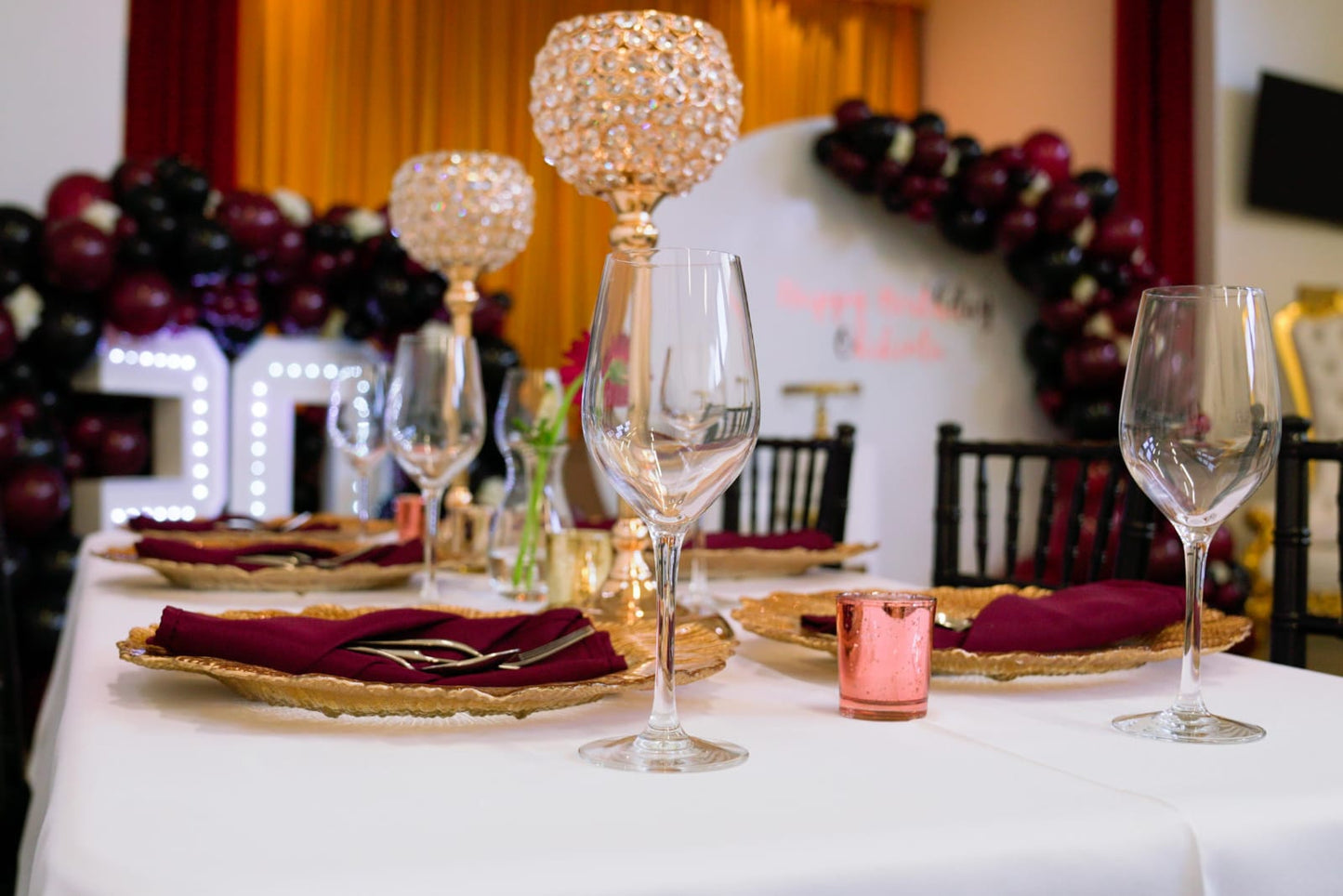 Burgundy Napkin hire