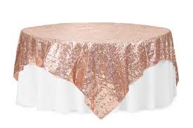 Rose Gold Sequin Table Cloth Hire