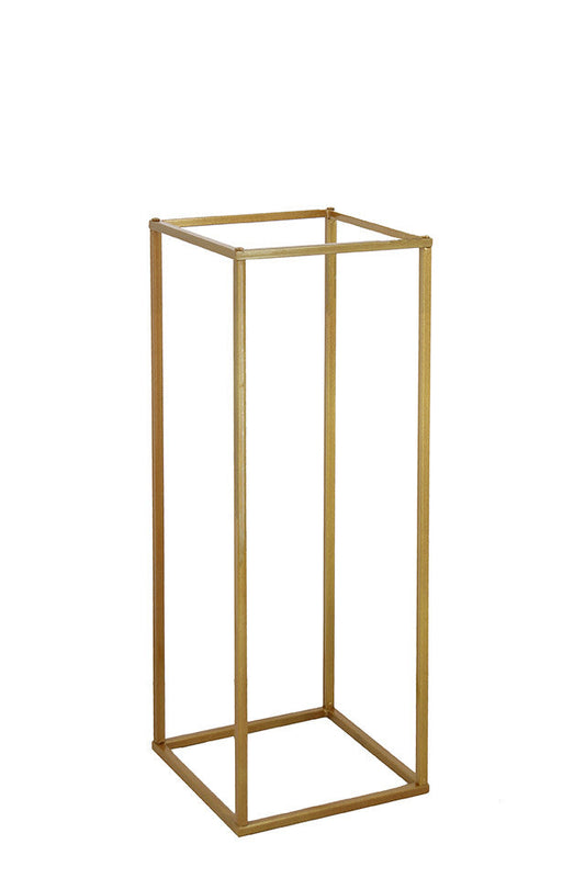 80 cm Gold Pedestal Stand hire